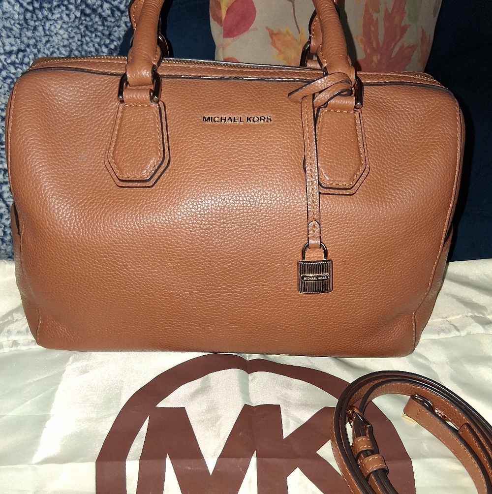Michael Kors Tan Leather Satchel